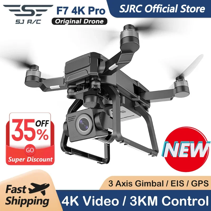 SJRC F7 4K PRO Camera Drone GP - đánh giá và giá Drone Camera Hd